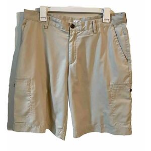 Adidas Golf Performance Shorts ClimaLite Summer Beige white Logo Men’s 34